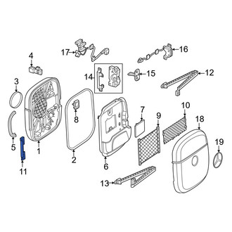 Mercedes-Benz OE - Rear Outer Door Hinge
