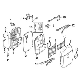 Mercedes-Benz OE - Back Door - Exterior Trim