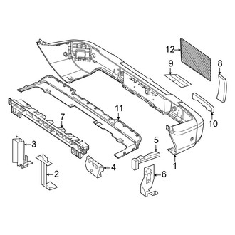 Mercedes-Benz OE - Rear Bumper - Bumper & Components