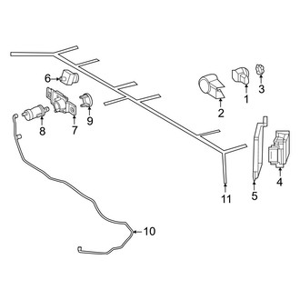 Mercedes-Benz OE - Rear Bumper - Electrical Components