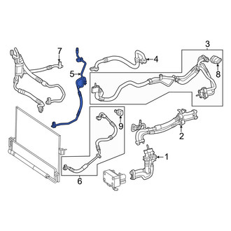 Mercedes-Benz OE - A/C Refrigerant Liquid Hose