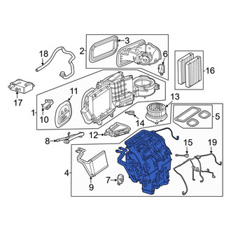Mercedes-Benz OE - HVAC Air Inlet Housing