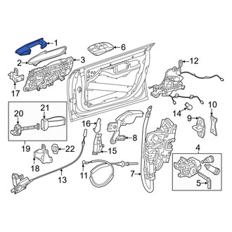 Mercedes-Benz OE - Rear Right Outer Exterior Door Handle