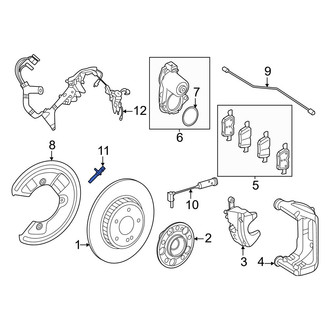 Mercedes-Benz OE - Rear ABS Wheel Speed Sensor