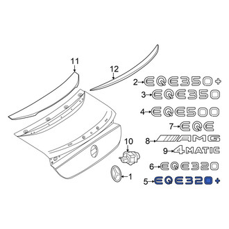 Mercedes-Benz OE - Rear Deck Lid Emblem