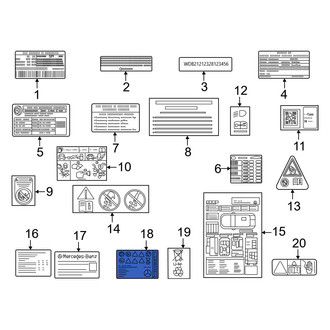 Mercedes-Benz OE - Hybrid High Voltage Information Label