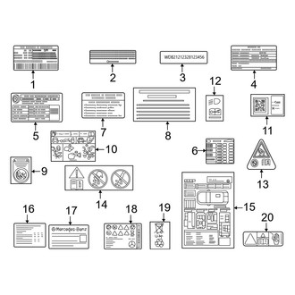 Mercedes-Benz OE - Information Labels - Labels