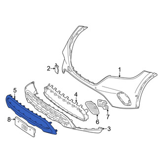 Mercedes-Benz OE - Front Grille Molding