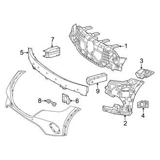 Mercedes-Benz OE - Front Bumper & Grille - Bumper & Components (W/O AMG Line Inner Components)