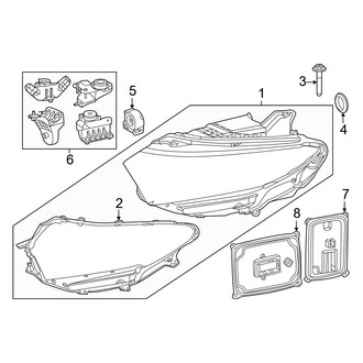 Mercedes-Benz OE - Front Lamps - Headlamp Components