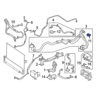 Mercedes-Benz OE - A/C Refrigerant Pressure Sensor