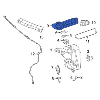 Mercedes-Benz OE - Front Washer Fluid Reservoir Filler Pipe