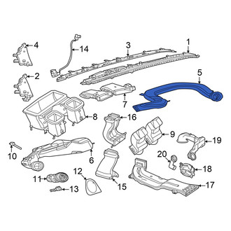 Mercedes-Benz OE - Front Right Upper Instrument Panel Air Duct