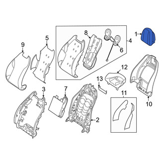 Mercedes-Benz OE - Front Right Headrest