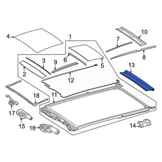 Mercedes-Benz OE - Sunroof Cover
