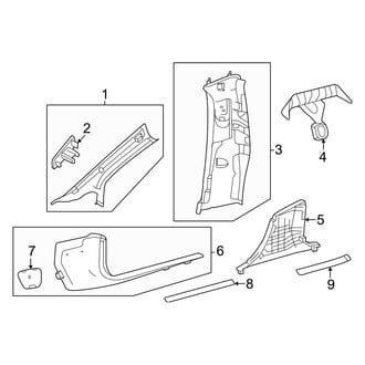 Mercedes-Benz OE - Pillars, Rocker & Floor - Interior Trim