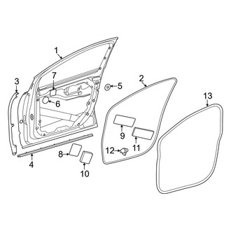 Mercedes-Benz OE - Front Door - Door & Components