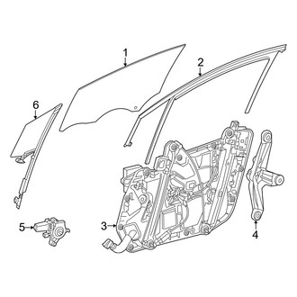 Mercedes-Benz OE - Front Door - Glass & Hardware