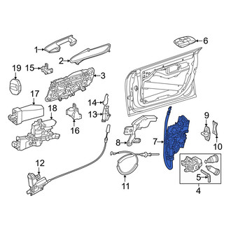 Mercedes-Benz OE - Front Right Door Latch Assembly