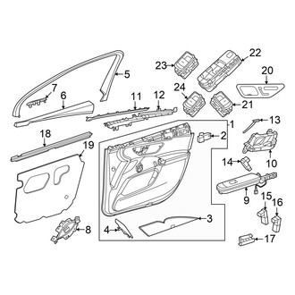 Mercedes-Benz OE - Front Door - Interior Trim