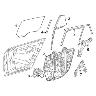 Mercedes-Benz OE - Rear Door - Glass & Hardware
