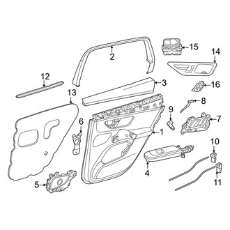 Mercedes-Benz OE - Rear Door - Interior Trim