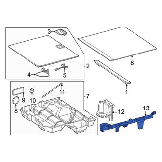 Mercedes-Benz OE - Rear Left Trunk Floor Storage Box Bracket