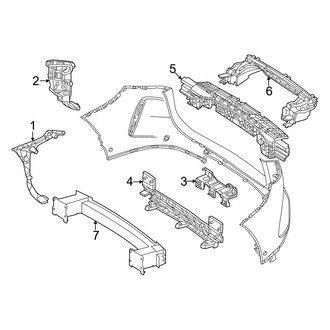 Mercedes-Benz OE - Rear Bumper - Bumper & Components (With AMG Line Inner Components)