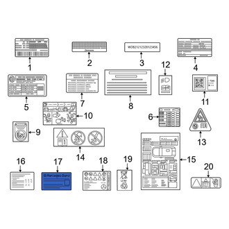 Mercedes-Benz OE - Hybrid High Voltage Information Label