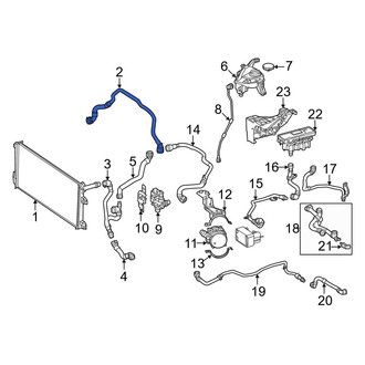 Mercedes-Benz OE - Right Radiator Coolant Hose