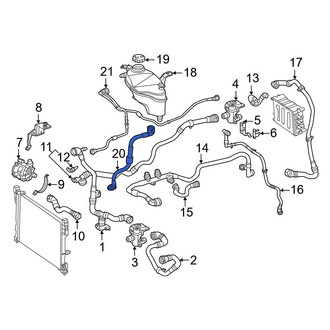 Mercedes-Benz OE - Drive Motor Inverter Coolant Line