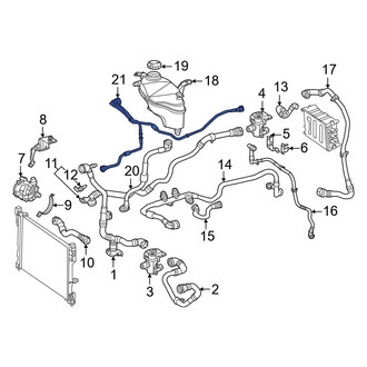 Mercedes-Benz OE - Drive Motor Inverter Coolant Line