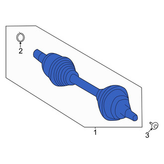 Mercedes-Benz OE - Front Left CV Axle Assembly