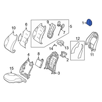 Mercedes-Benz OE - Front Left Headrest