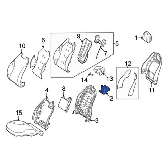 Mercedes-Benz OE - Front Right Headrest Bracket