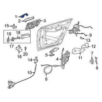 Mercedes-Benz OE - Front Left Outer Exterior Door Handle