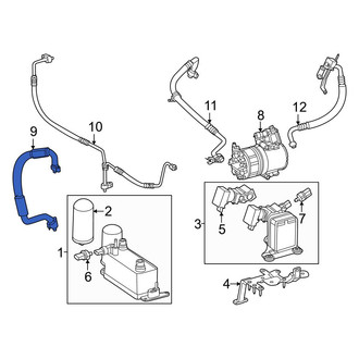 Mercedes-Benz OE - A/C Refrigerant Discharge Hose