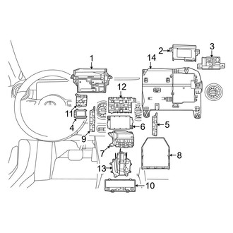 Mercedes-Benz OE - Electrical Components (Cabin Control Modules)