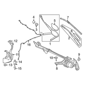 Mercedes-Benz OE - Windshield - Wiper & Washer Components