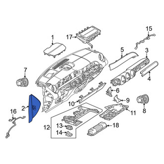 Mercedes-Benz OE - Right Instrument Panel Side Cover