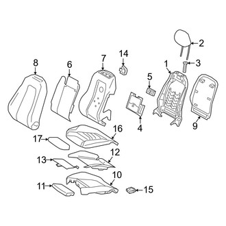 Mercedes-Benz OE - Seats & Tracks - Driver Seat Components (Comfort Seat)