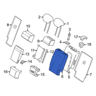 Mercedes-Benz OE - Center Left Seat Back Cushion Cover