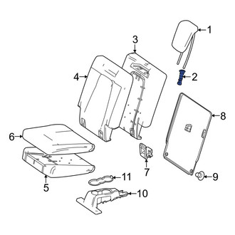 Mercedes-Benz OE - Center Headrest Guide