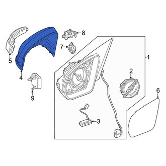 Mercedes-Benz OE - Front Left Door Mirror Cover