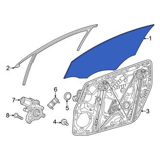 Mercedes-Benz OE - Rear Left Door Glass