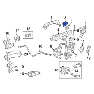 Mercedes-Benz OE - Front Left Outer Exterior Door Handle Cover