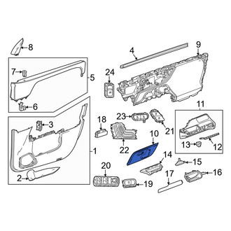 Mercedes-Benz OE - Front Left Door Trim Molding