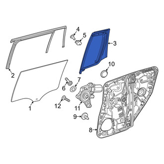 Mercedes-Benz OE - Rear Left Vent Window Assembly