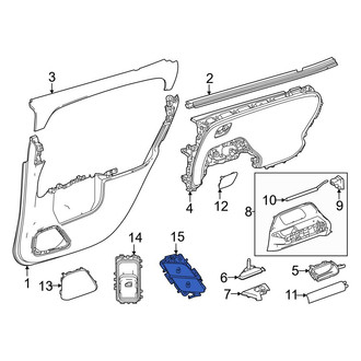 Mercedes-Benz OE - Front Left Door Lock Switch