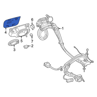 Mercedes-Benz OE - Rear Drive Motor Battery Pack Charging Port Door